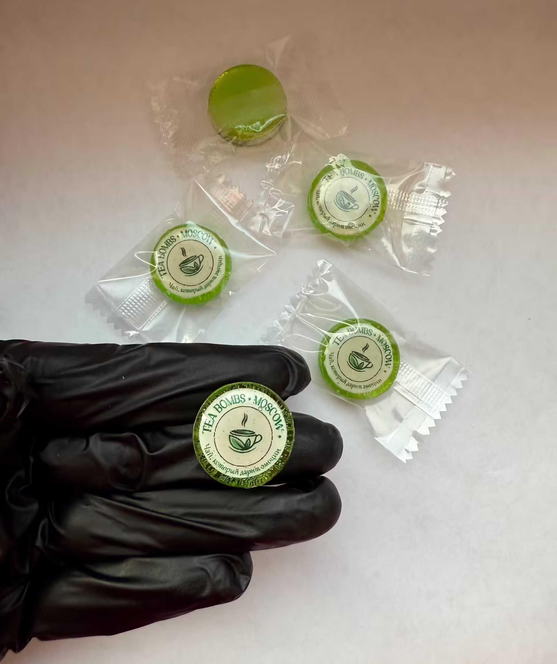 Мини конфеты из изомальта с логотипом вашего бренда